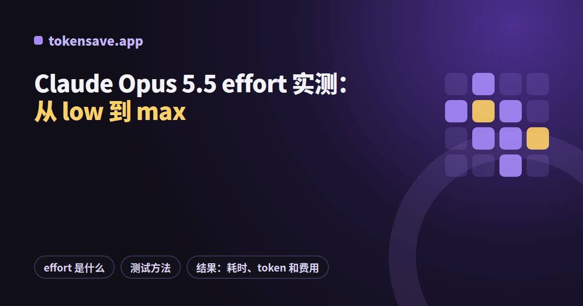 Claude Opus 5.5 effort 实测：从 low 到 max