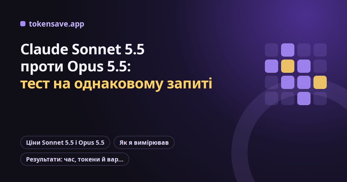 Claude Sonnet 5.5 проти Opus 5.5: тест на однаковому запиті