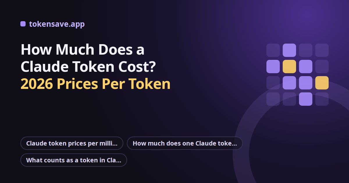 How Much Does a Claude Token Cost? 2026 Prices Per Token