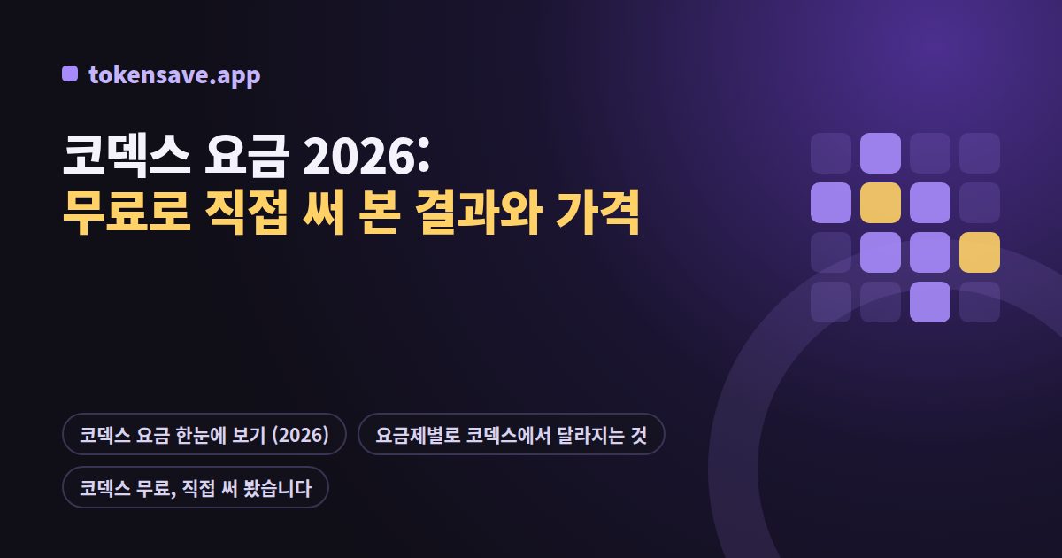 코덱스 요금 2026: 무료로 직접 써 본 결과와 가격
