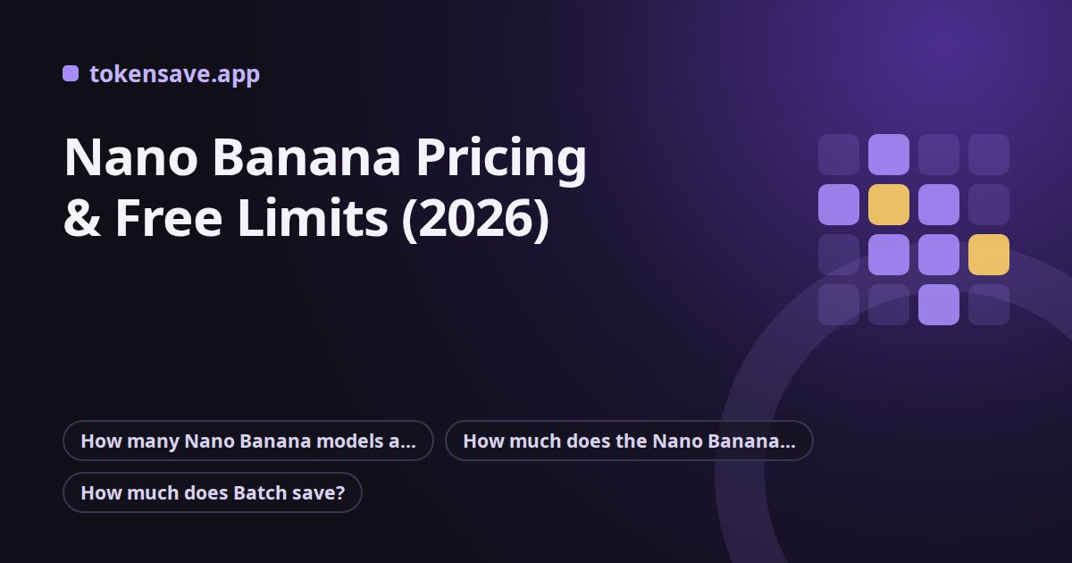 Nano Banana Pricing & Free Limits (2026)